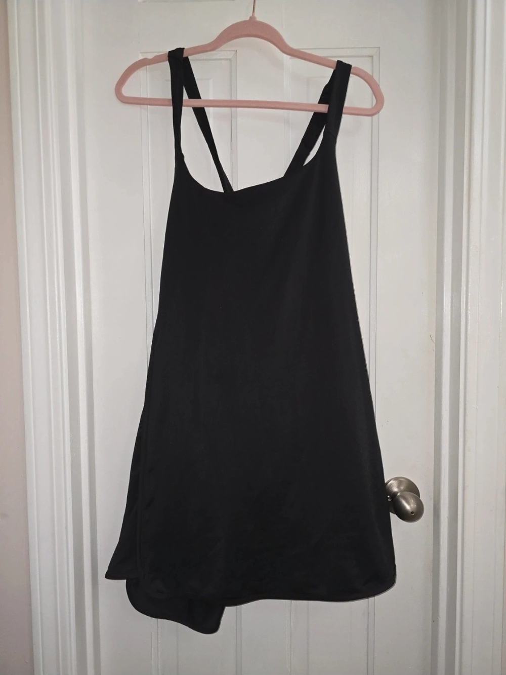 Classic Black Satin Camisole Slip